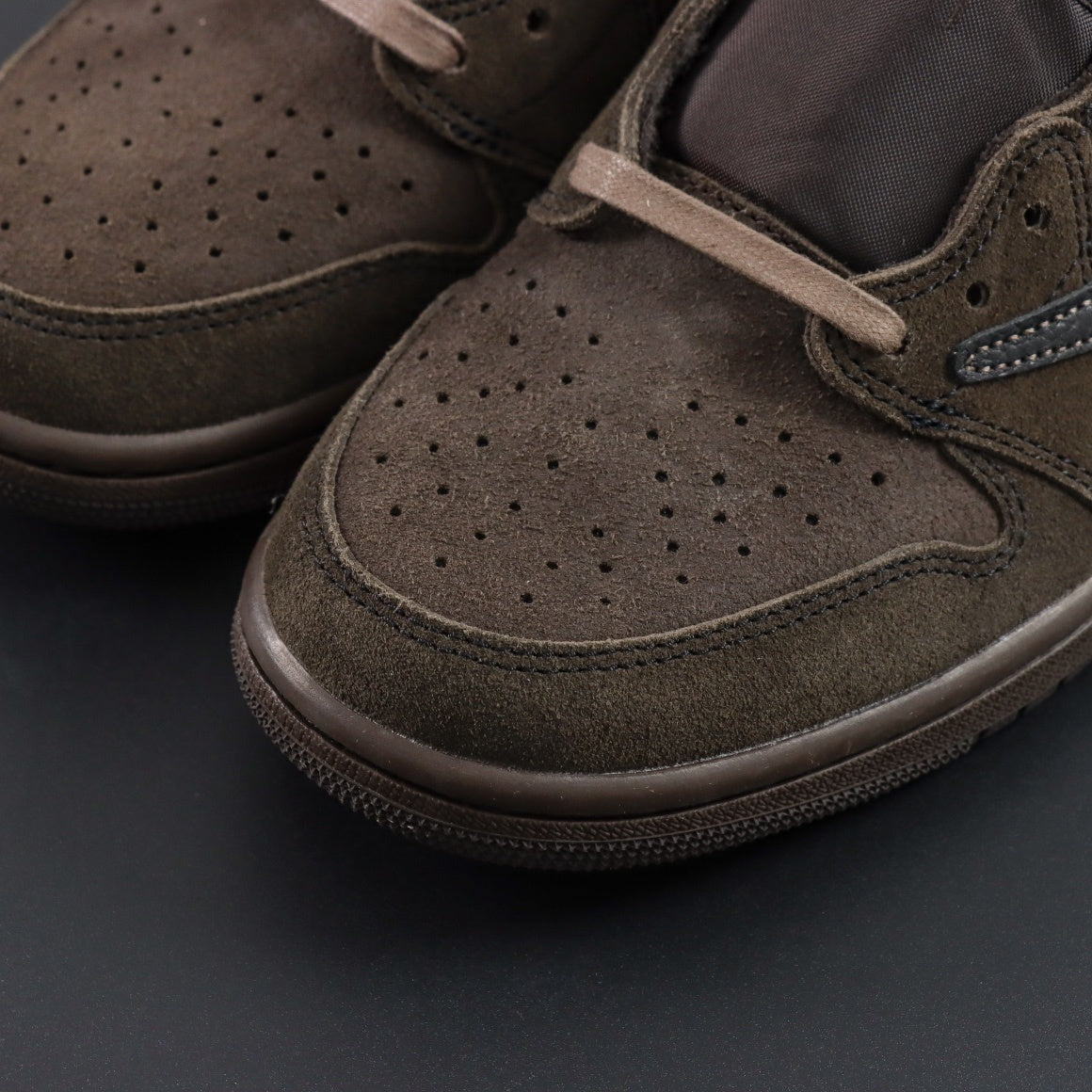 Travis Scott x Air Jordan 1 Low OG Velvet Brown (1-day shipment)
