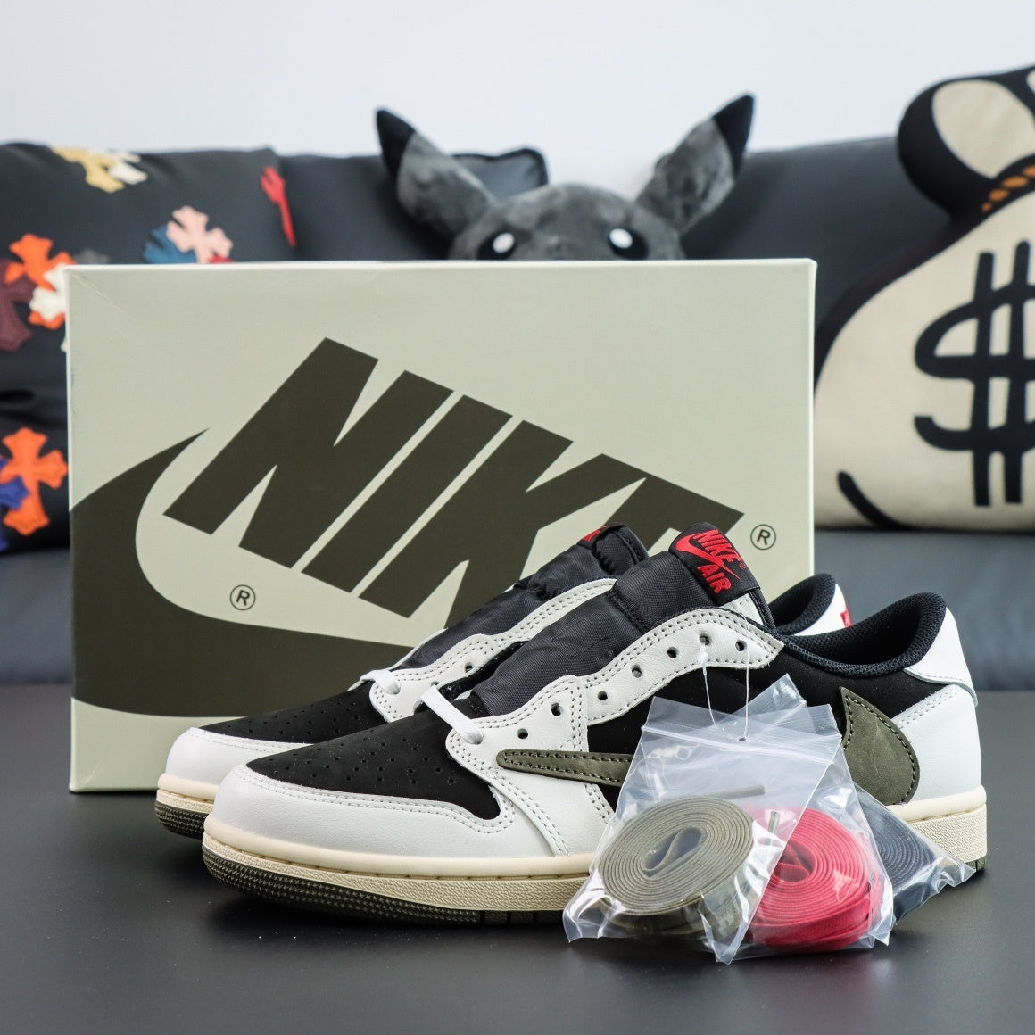 Travis Scott x Air Jordan 1 Low OG Reverse Olive