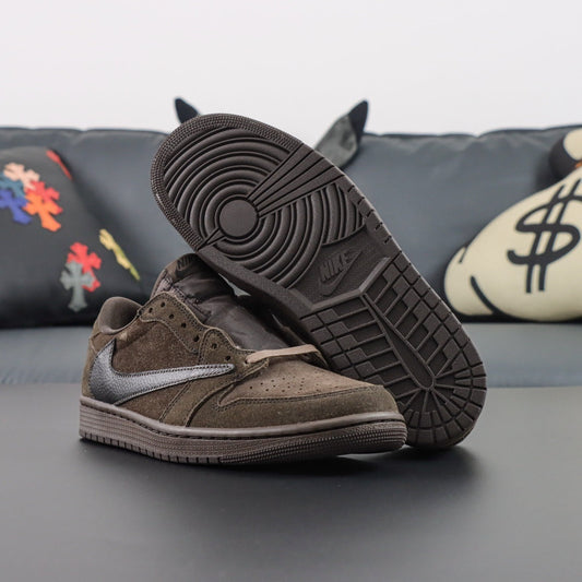 Travis Scott x Air Jordan 1 Low OG Velvet Brown