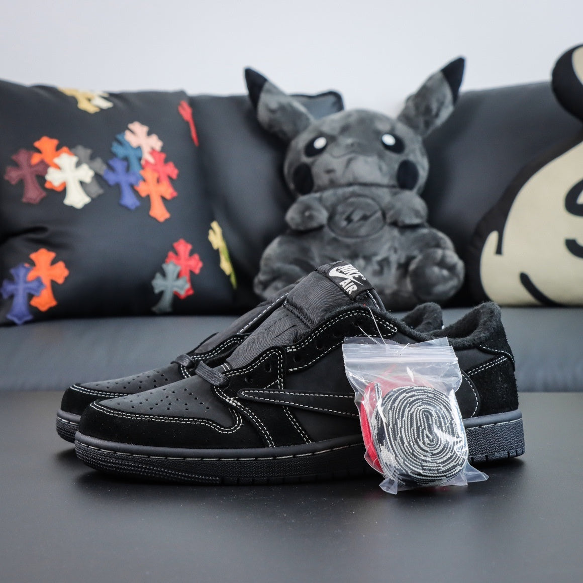 Travis Scott x Air Jordan 1 Low OG Black Phantom